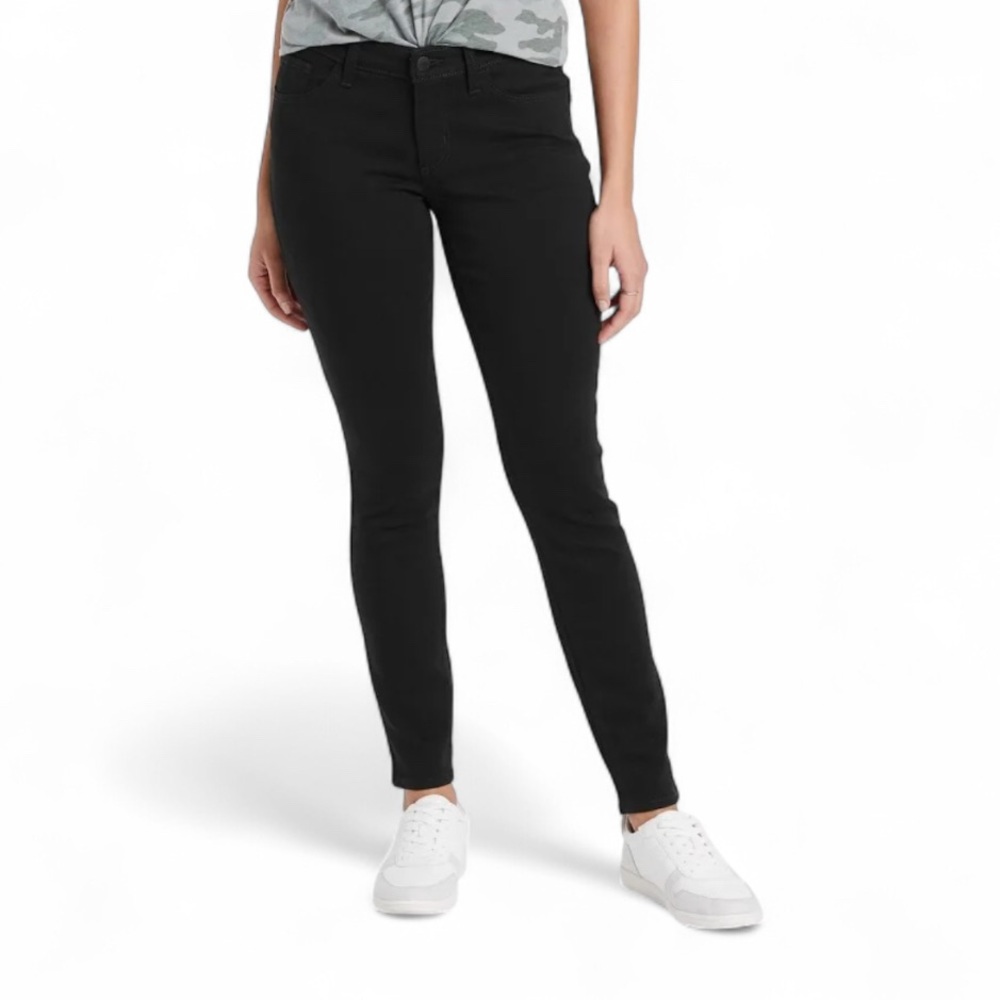 🦋Universal Thread Women's Mid-Rise Skinny Jeans in Black Size 6